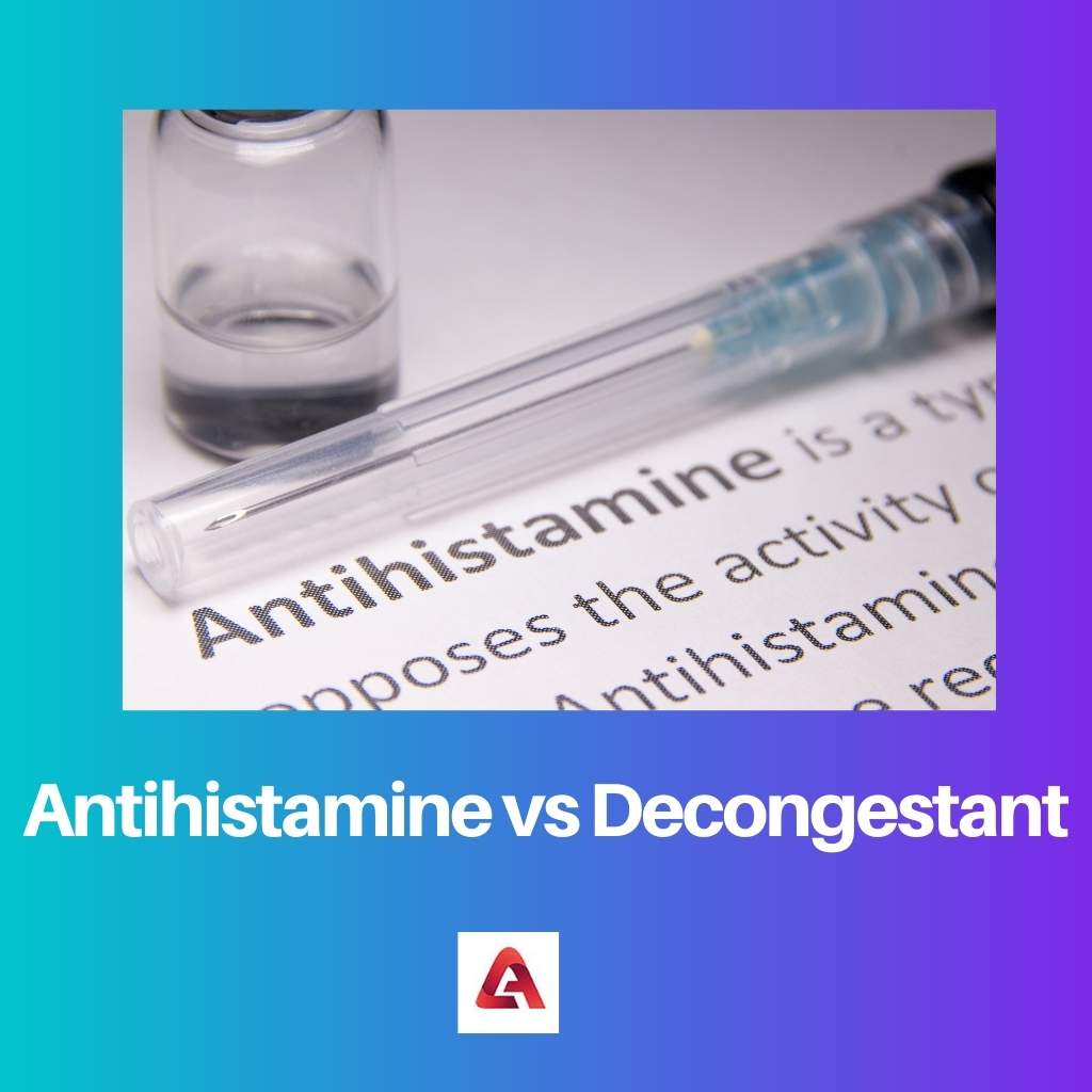 Antihistamine vs Decongestant