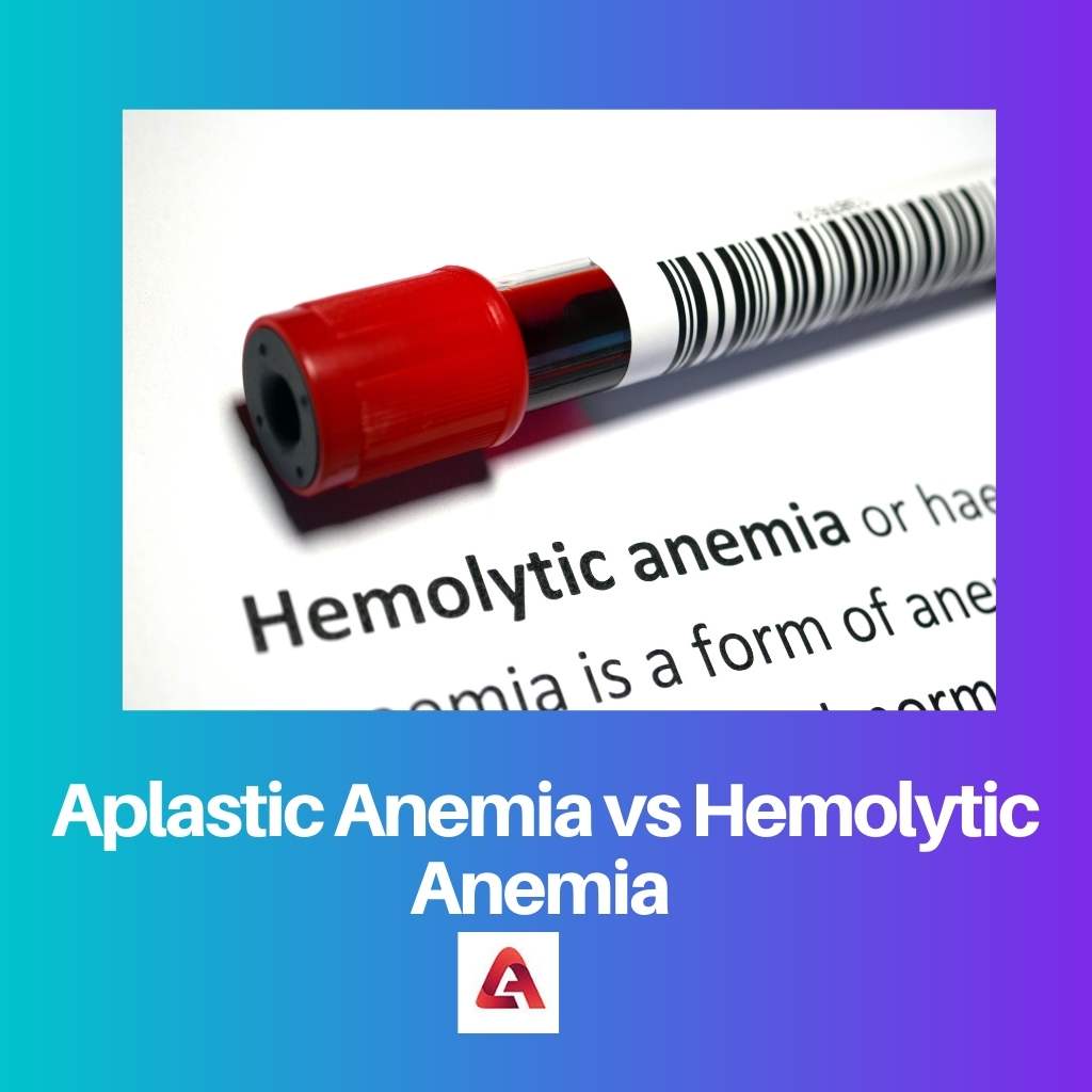 Aplastic Anemia vs Hemolytic Anemia