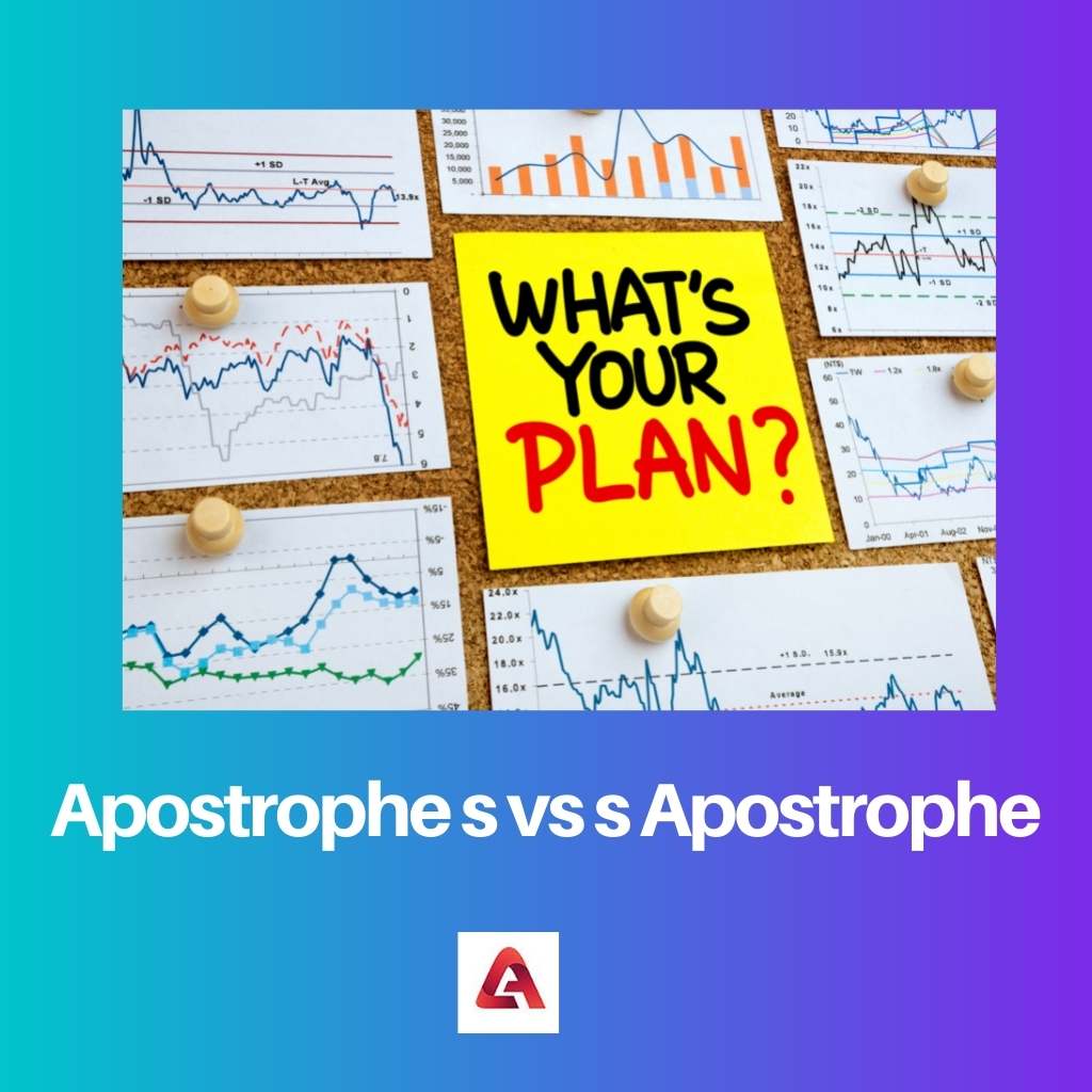 Apostrophe s vs s Apostrophe