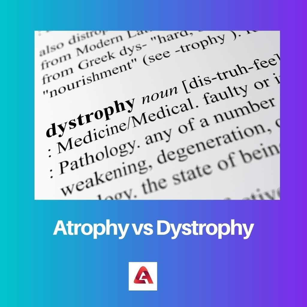 Atrophy vs Dystrophy
