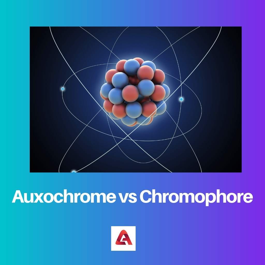 Auxochrome vs Chromophore