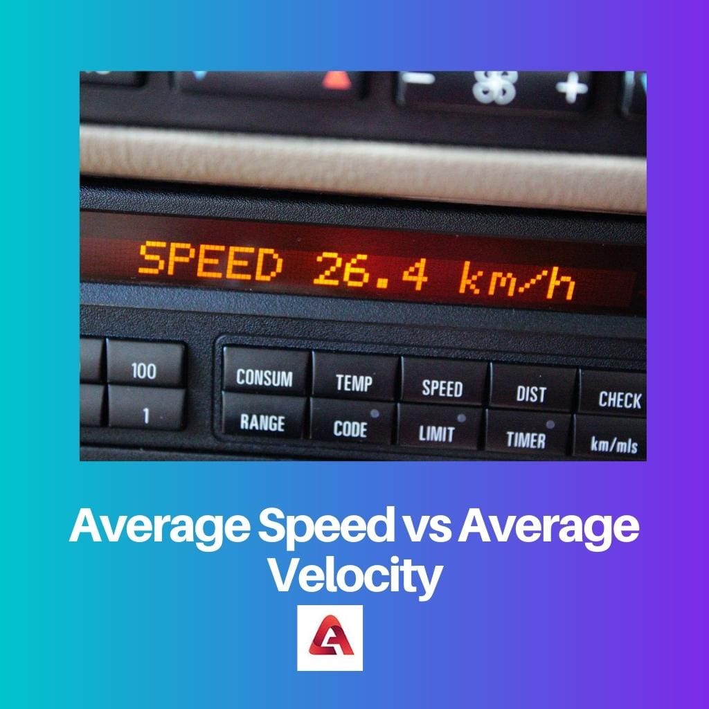 Average Speed vs Average Velocity