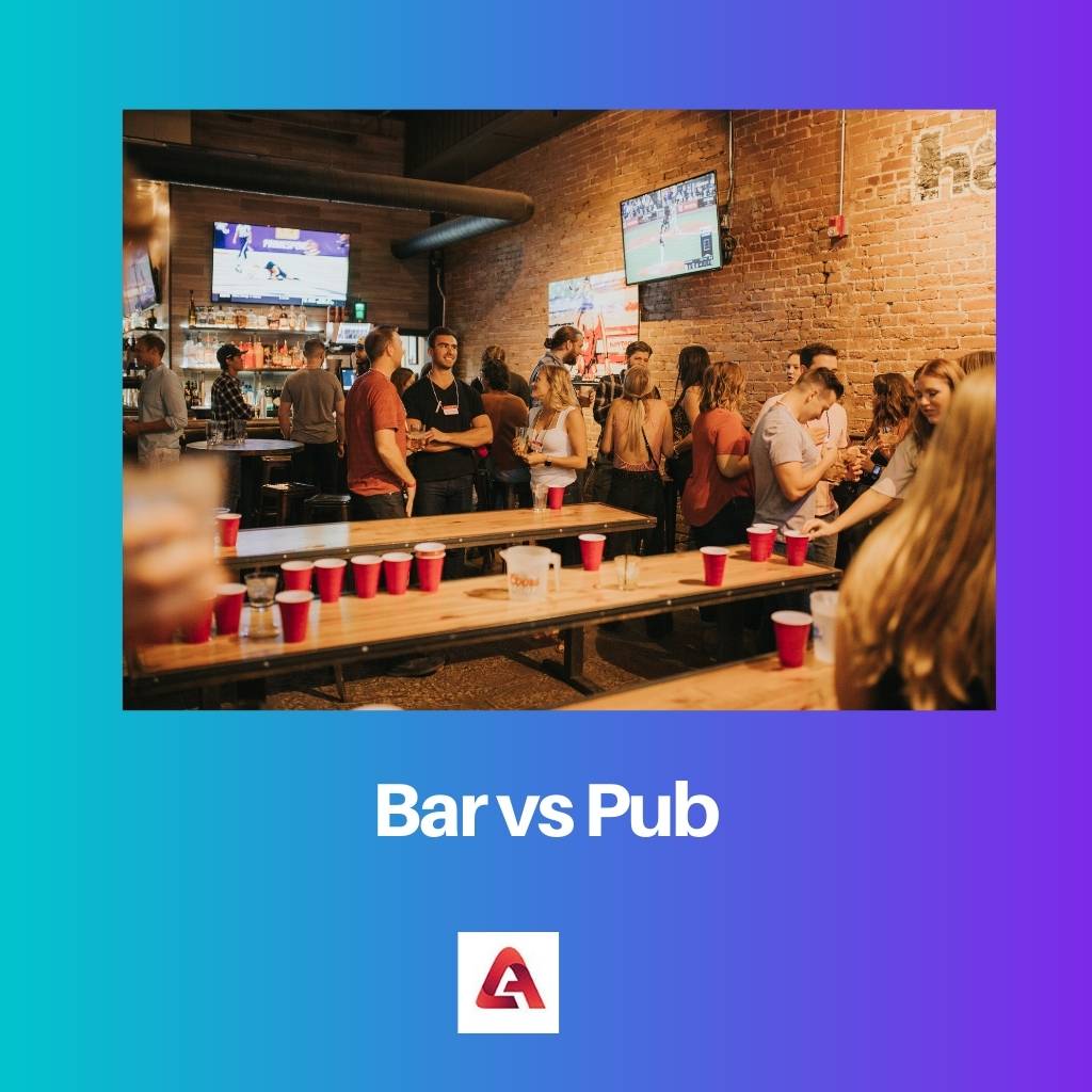 Bar vs Pub