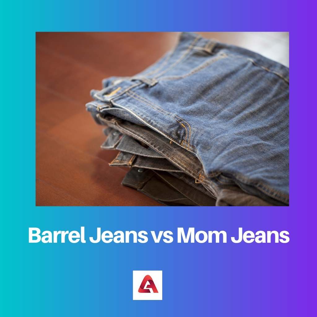 Barrel Jeans vs Mom Jeans