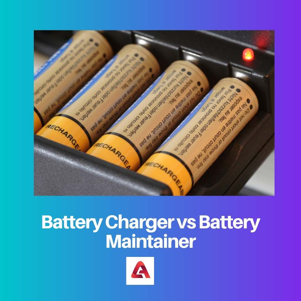 Battery Charger vs Battery Maintainer