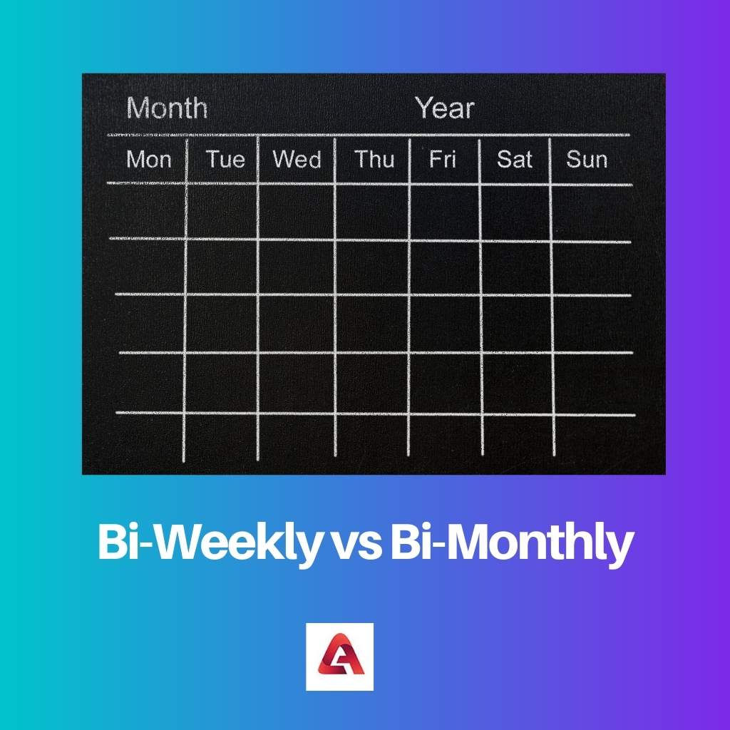 Bi Weekly vs Bi Monthly