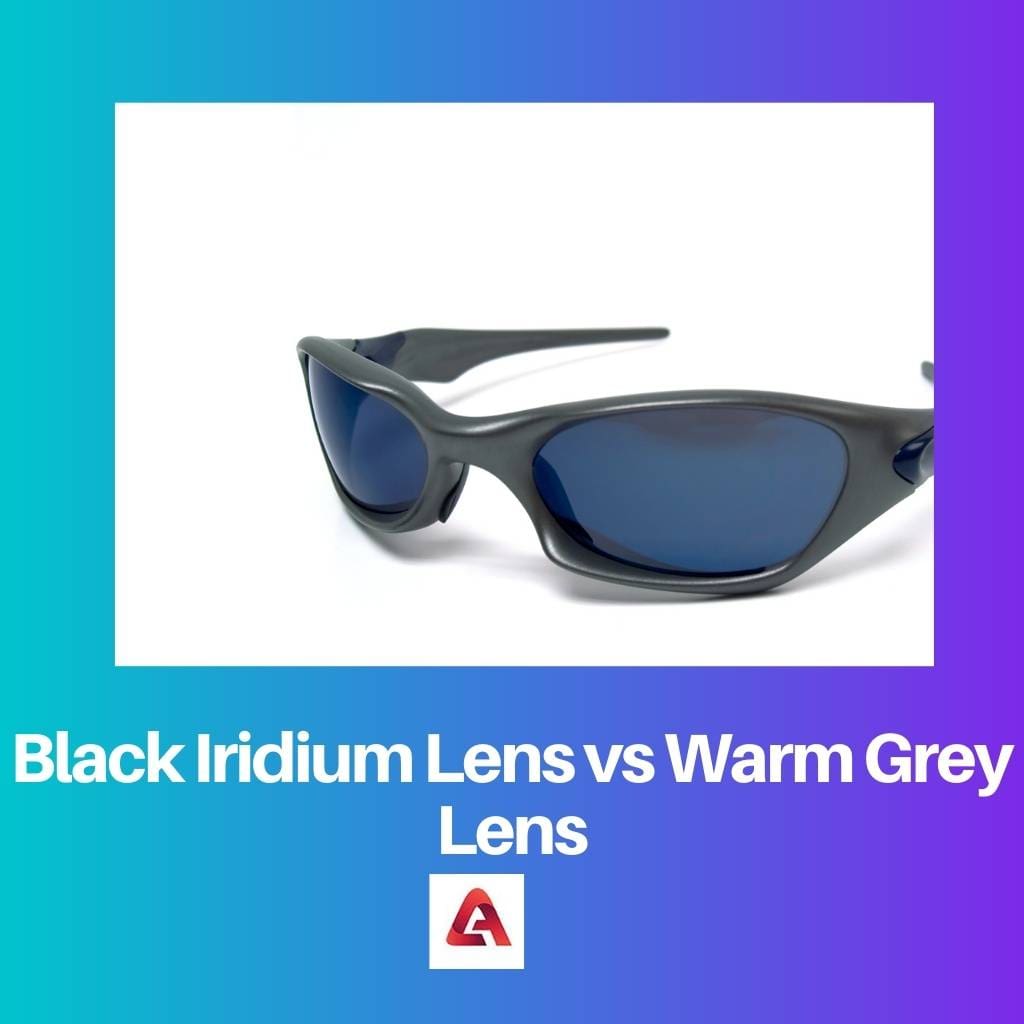 Black Iridium Lens vs Warm Grey Lens
