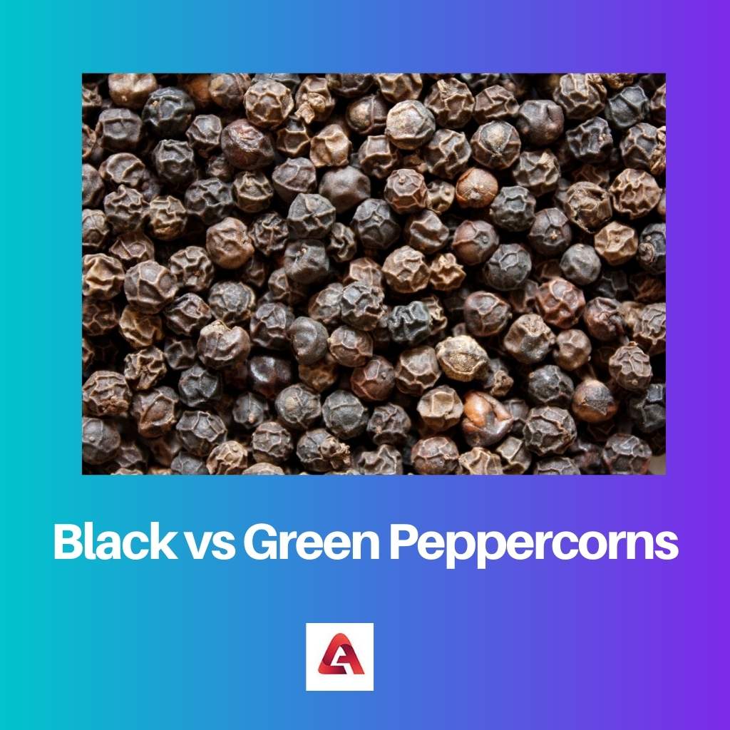 Black vs Green Peppercorns