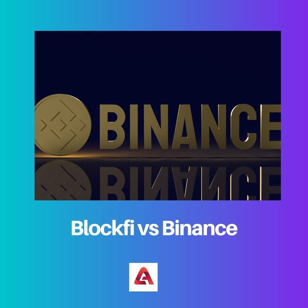Blockfi vs Binance