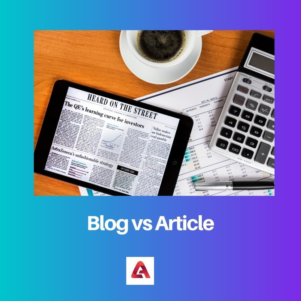 Blog vs Article