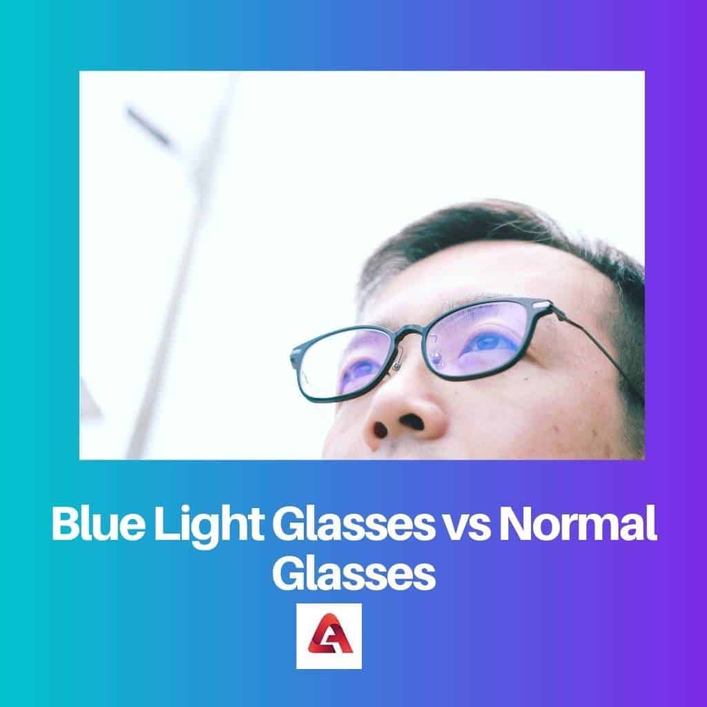 Blue Light Glasses Vs Normal Glasses Difference And Comparison 6649