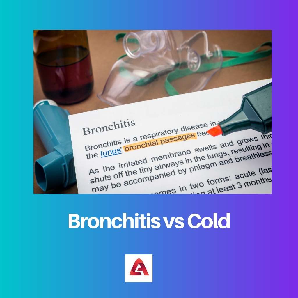 Bronchitis vs Cold