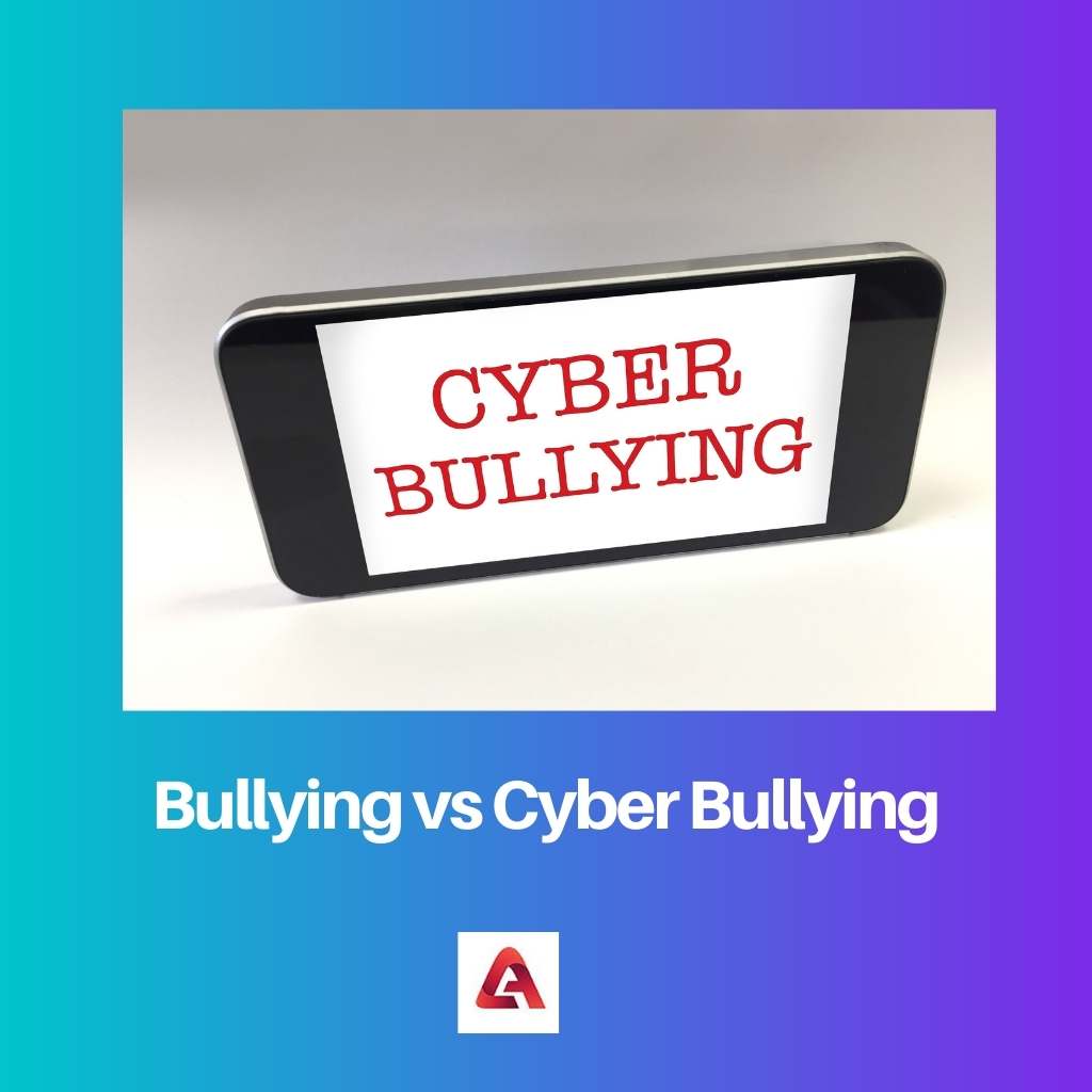 Bullying vs Cyber Bullying