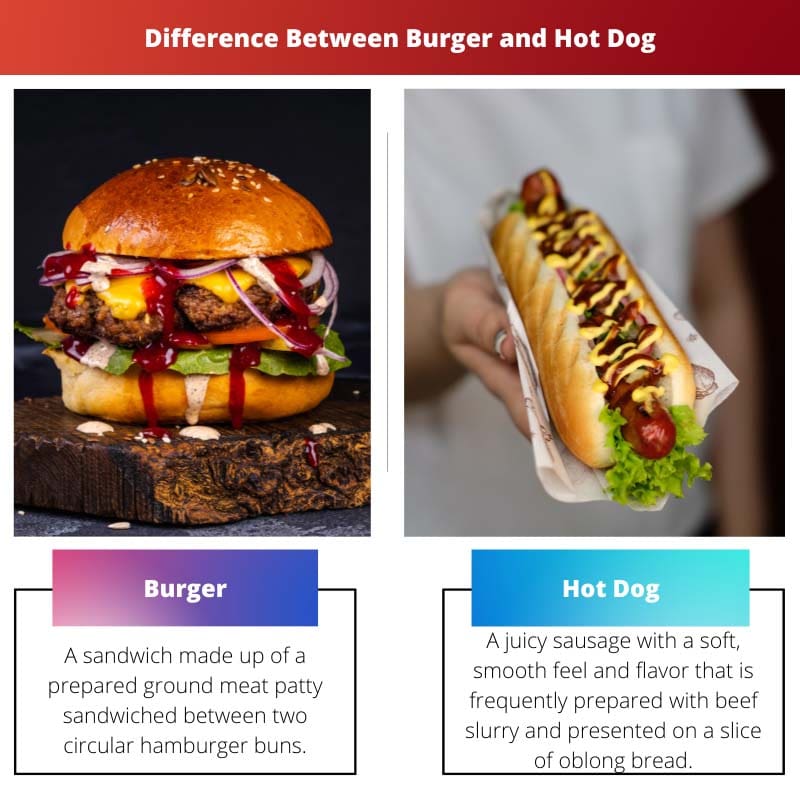 Burger vs Hot Dog – Difference Between Burger and Hot Dog