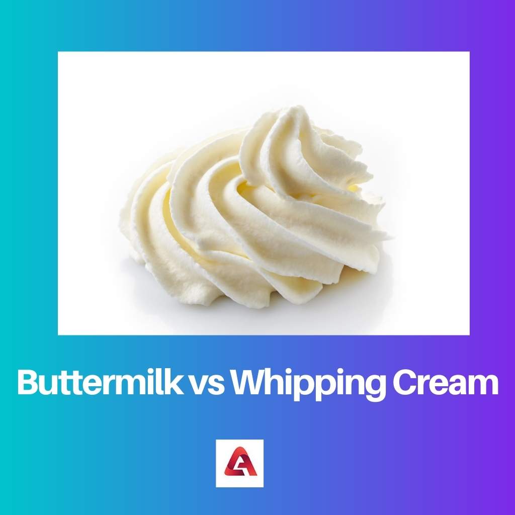 Buttermilk vs Whipping Cream