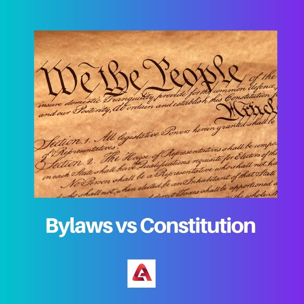 Bylaws vs Constitution