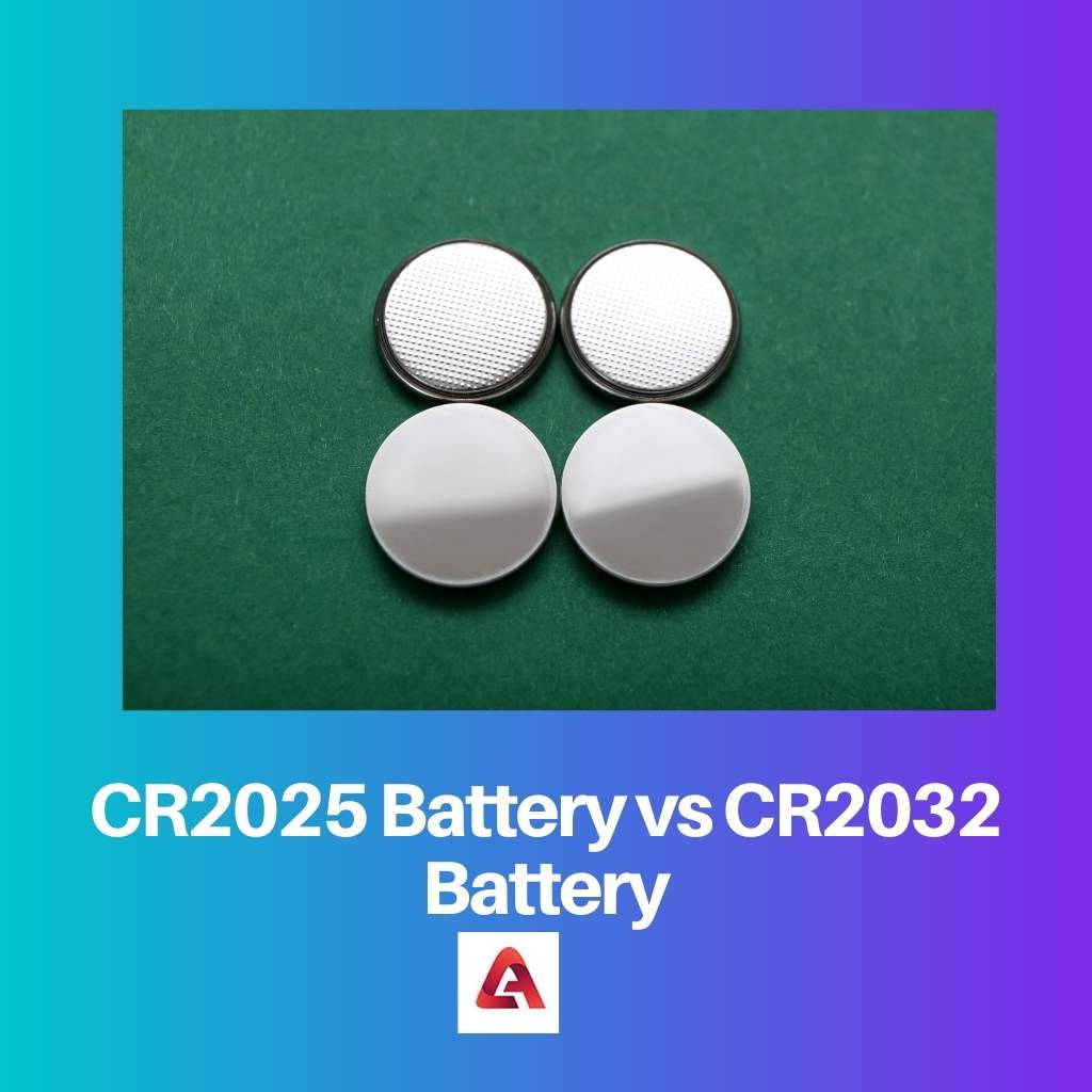 CR2025 Battery vs CR2032 Battery