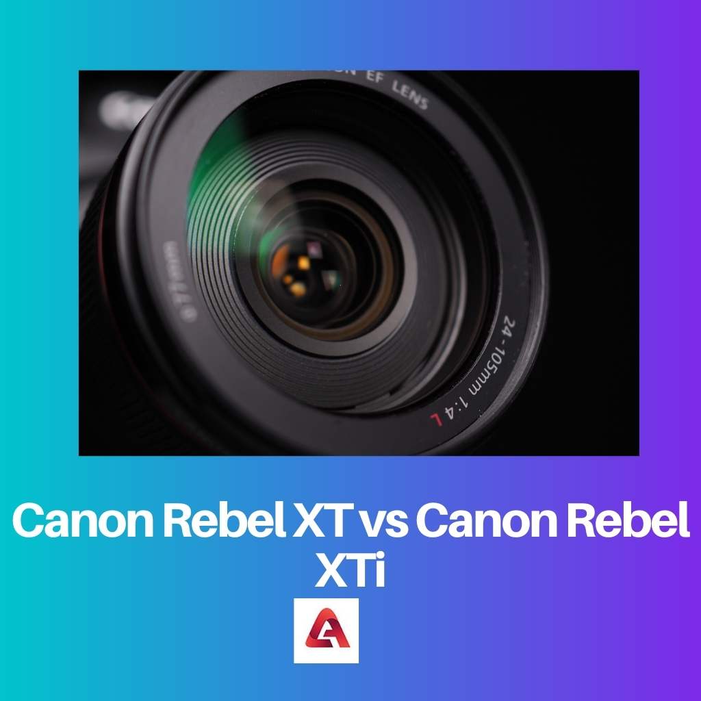 Canon Rebel XT vs Canon Rebel XTi