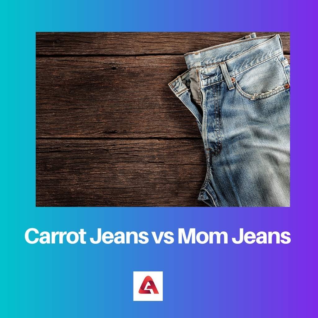 Carrot Jeans vs Mom Jeans