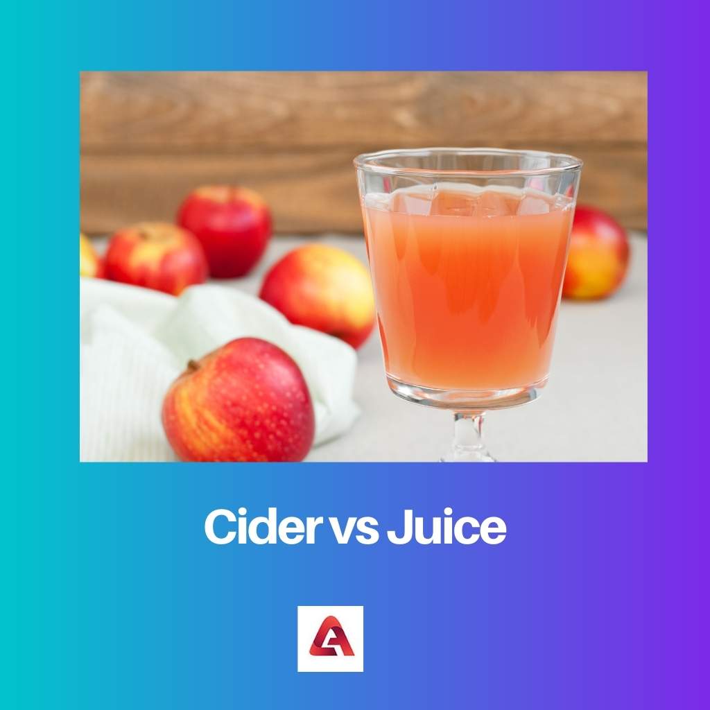 Cider vs Juice