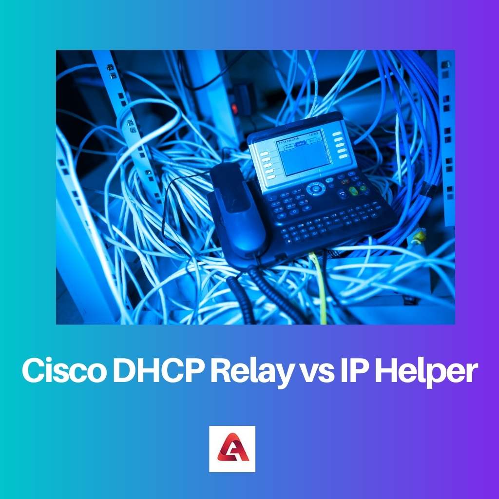 Cisco DHCP Relay vs IP Helper