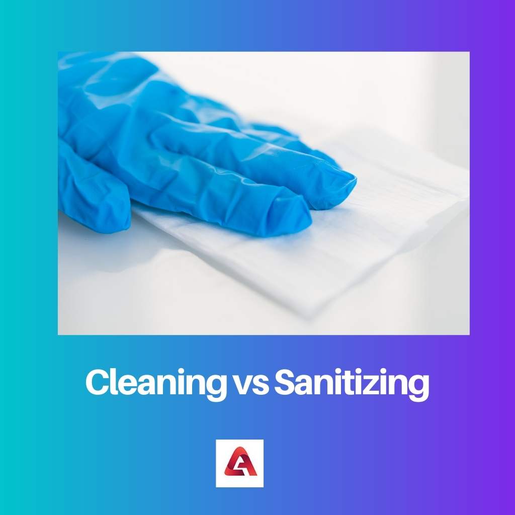 Cleaning vs Sanitizing