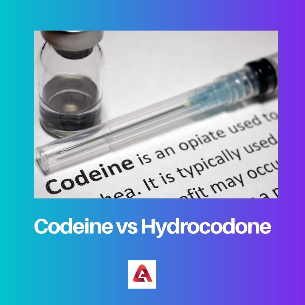 Codeine vs Hydrocodone