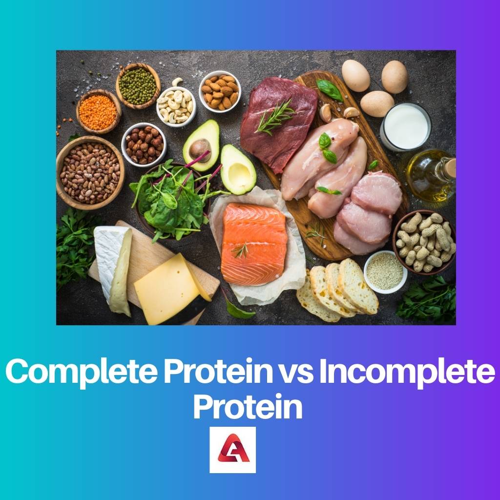 Complete Protein vs Incomplete Protein