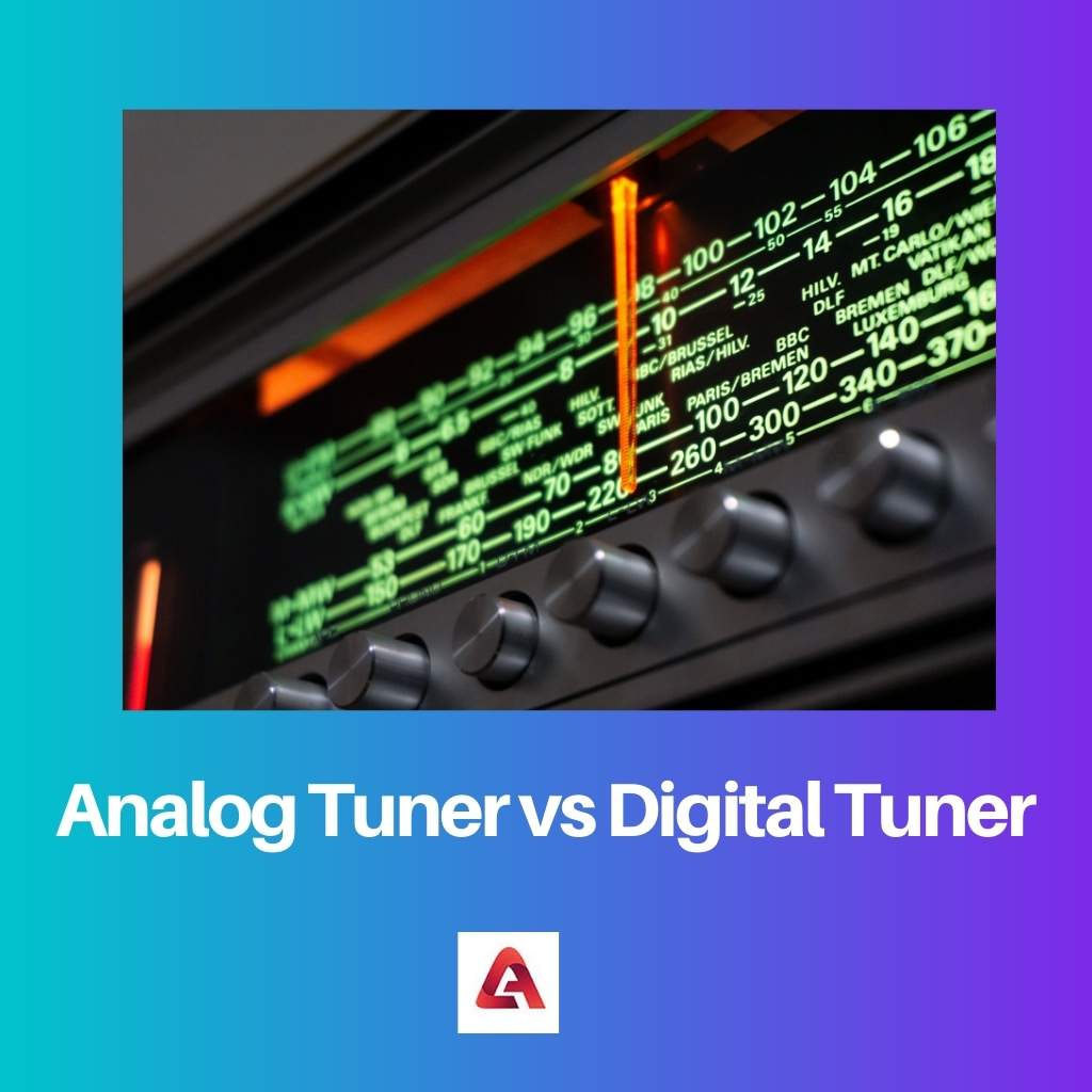 Conformity vs Analog Tuner vs Digital Tuner