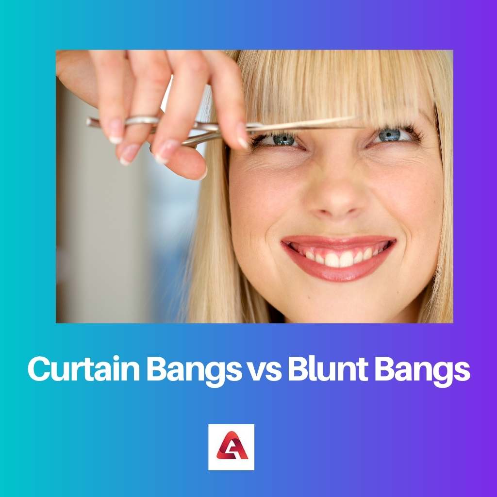 Curtain Bangs vs Blunt Bangs