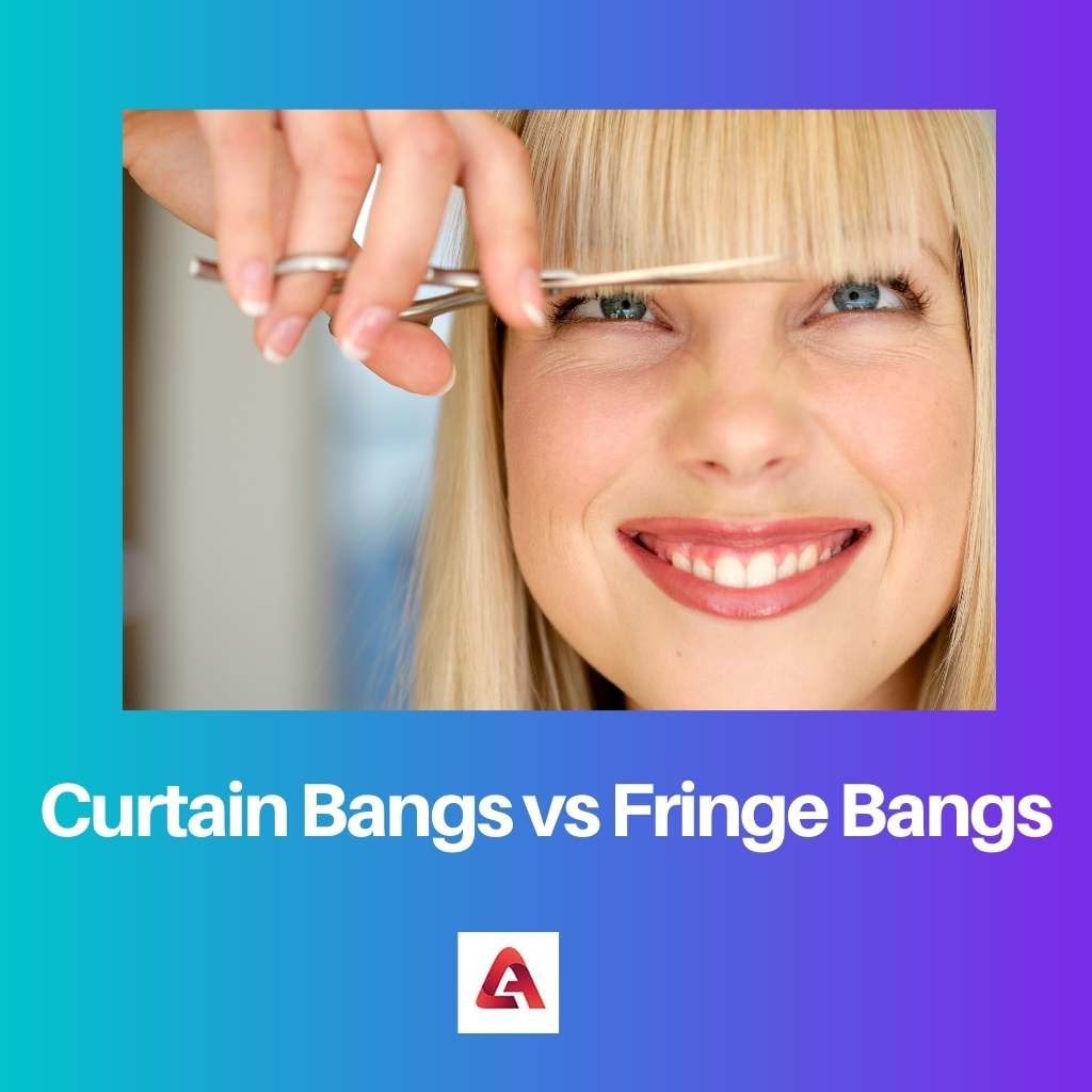 Curtain Bangs vs Fringe Bangs