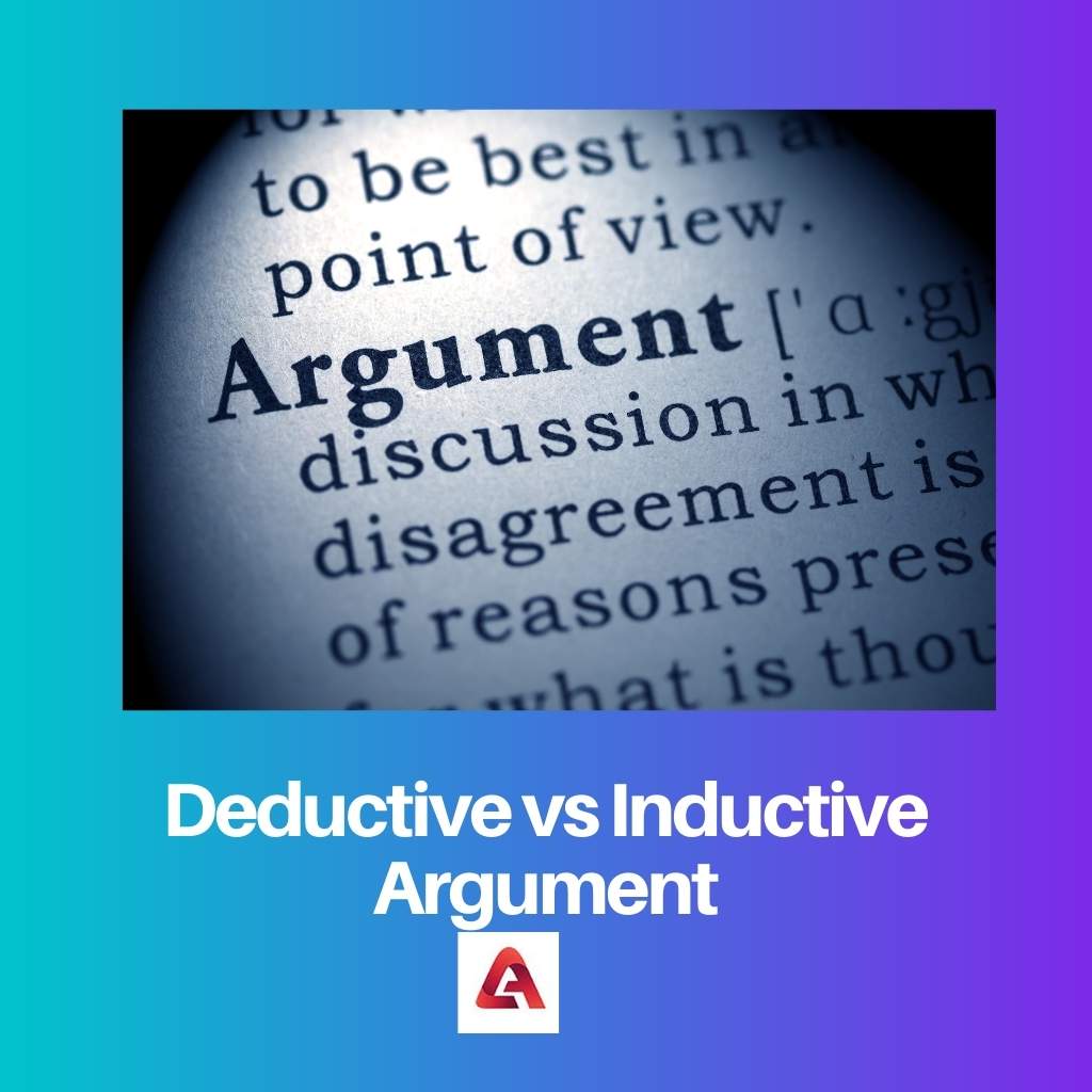 Deductive vs Inductive Argument