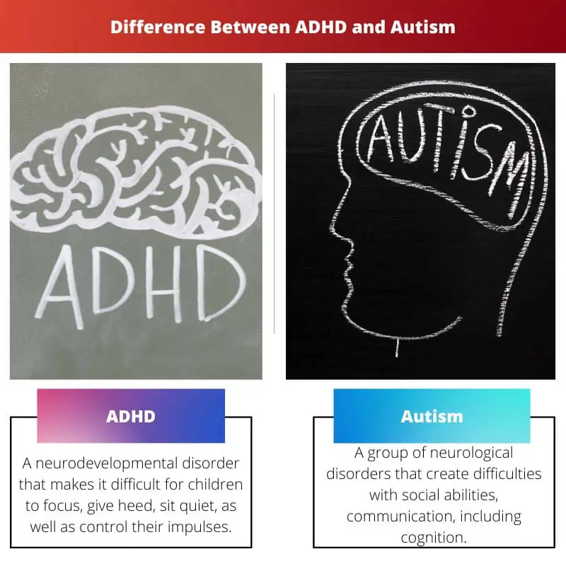 Difference Between ADHD and Autism