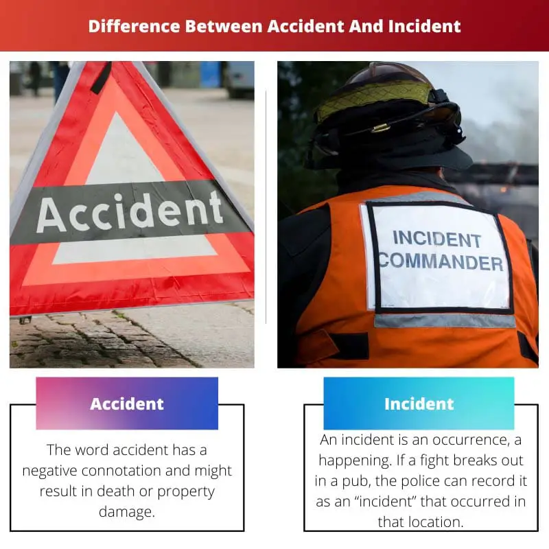 Difference Between Accident And Incident