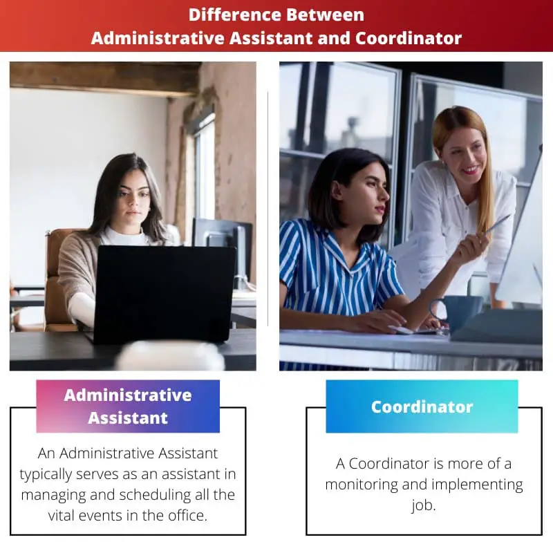 Difference Between Administrative Assistant and Coordinator