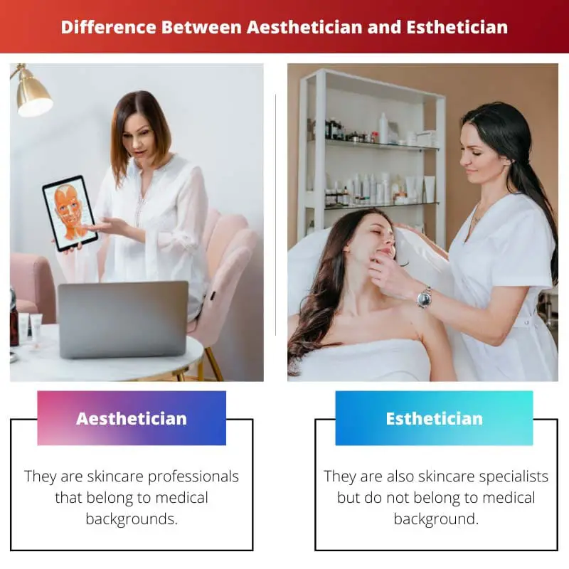 Difference Between Aesthetician and Esthetician