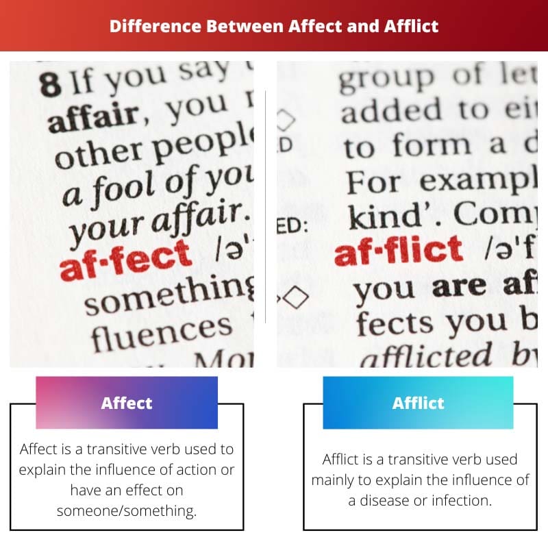 Difference Between Affect and Afflict