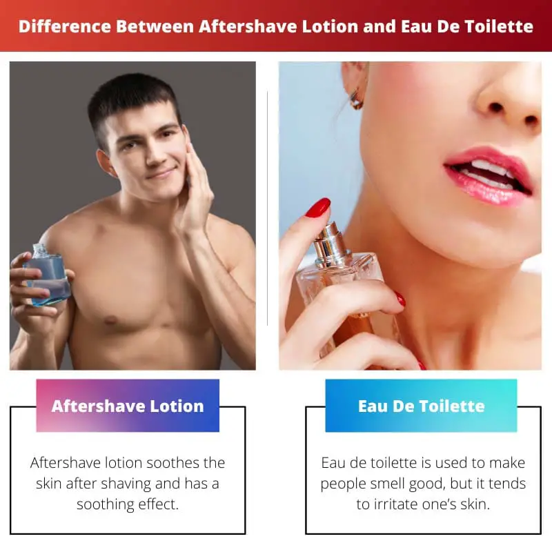 Difference Between Aftershave Lotion and Eau De Toilette