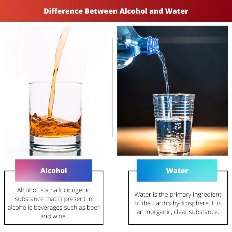 Difference Between Alcohol and Water