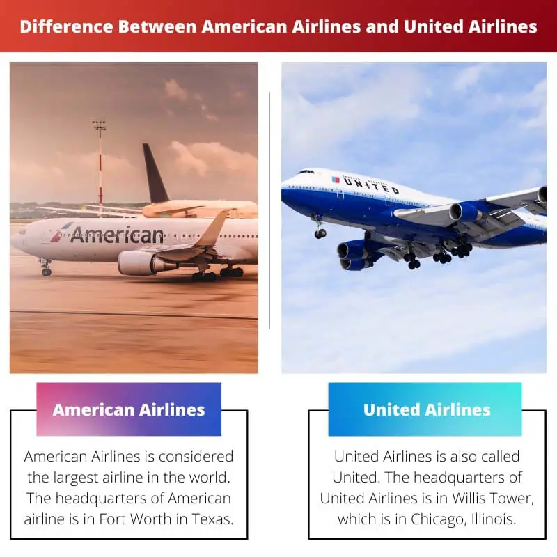 Difference Between American Airlines and United Airlines