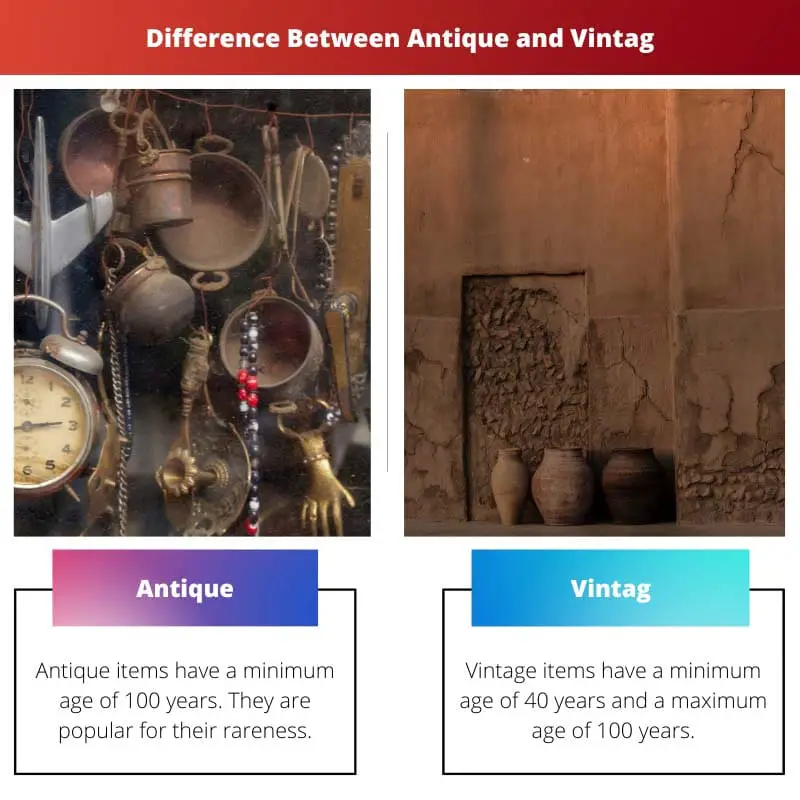 Difference Between Antique and Vintag