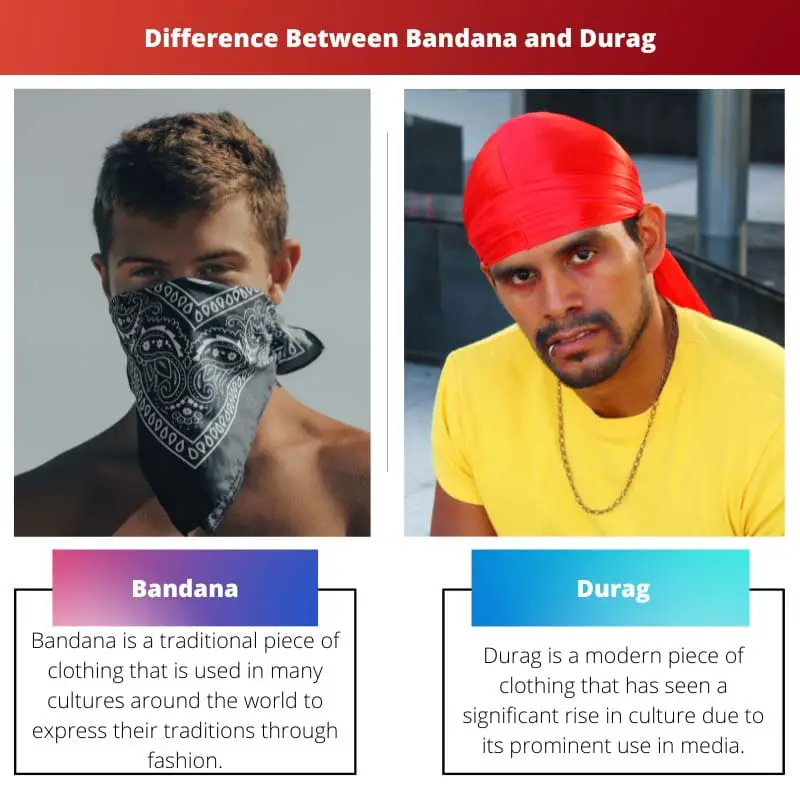 Difference Between Bandana and Durag