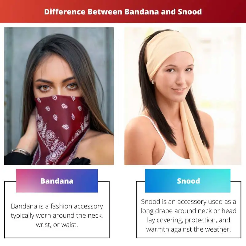 Difference Between Bandana and Snood