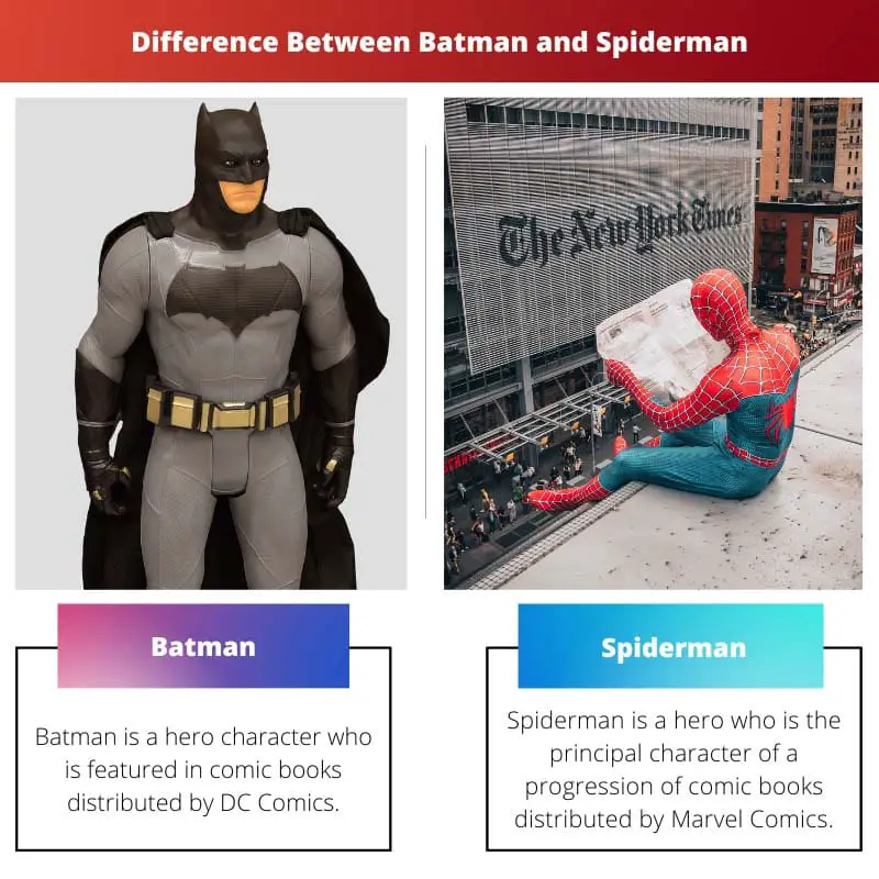 Difference Between Batman and Spiderman