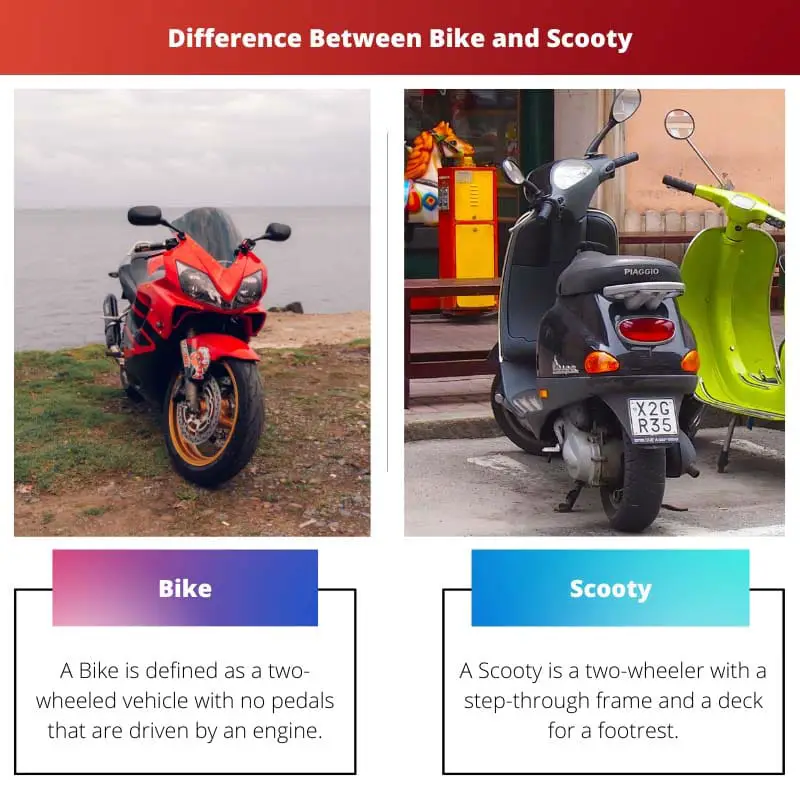 Difference Between Bike and Scooty