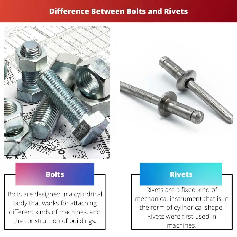 Difference Between Bolts and Rivets