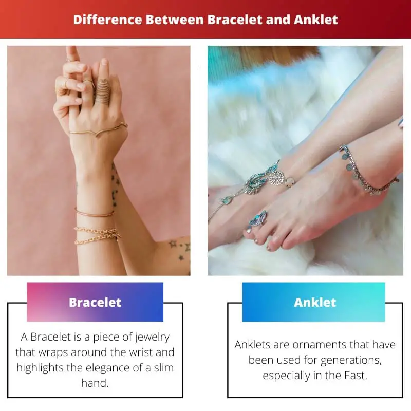 Difference Between Bracelet and Anklet