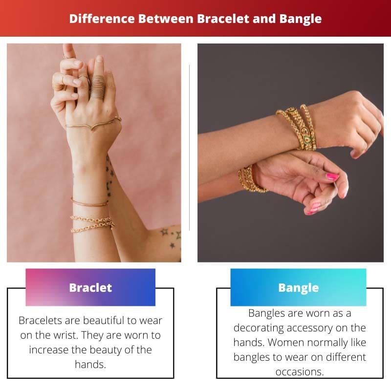 Difference Between Bracelet and Bangle