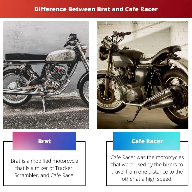 Difference Between Brat and Cafe Racer