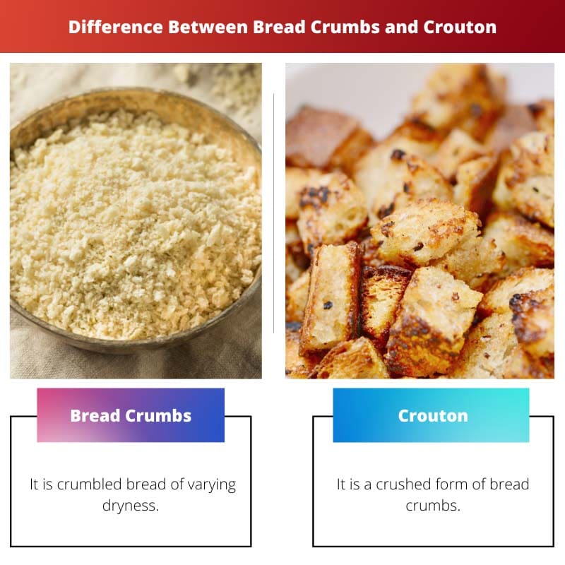 Difference Between Bread Crumbs and Crouton